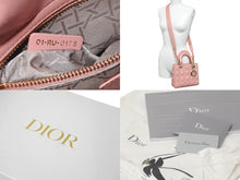 Load image into Gallery viewer, Christian Dior クリスチャンディオール ショルダーバッグ レディオール スモール ピンク 定価860000円 ゴールド金具 美品 中古 58480