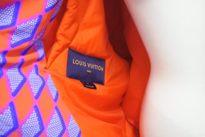 新品未使用 LOUIS VUITTON ルイヴィトン ボンバージャケット ダイヤモンド ダミエ RM222 PP0 HNB73E オレンジ サイズ50 58531