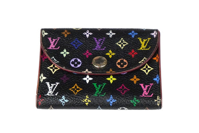 LOUIS VUITTON ルイ・ヴィトン カードケース アンヴェロップカルトドゥヴィジット M66561 PVC モノグラム ノワール 良品 中古 58576