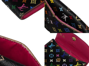 LOUIS VUITTON ルイ・ヴィトン カードケース アンヴェロップカルトドゥヴィジット M66561 PVC モノグラム ノワール 良品 中古 58576