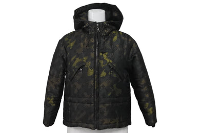 極美品 LOUIS VUITTON ルイヴィトン モノグラム カモフラージュ ダウンジャケット RW082E WNJA33310 村上隆 キッズ 8 中古 58588