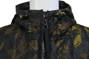 極美品 LOUIS VUITTON ルイヴィトン モノグラム カモフラージュ ダウンジャケット RW082E WNJA33310 村上隆 キッズ 8 中古 58588