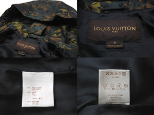 極美品 LOUIS VUITTON ルイヴィトン モノグラム カモフラージュ ダウンジャケット RW082E WNJA33310 村上隆 キッズ 8 中古 58588