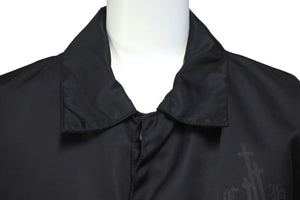 極美品 CHROMEHEARTS クロムハーツ RIGGINS FBRC VJ N ジャケット ブラック コーチジャケット ナイロン 2225-304-6558 M 中古 58616