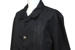 極美品 CHROMEHEARTS クロムハーツ RIGGINS FBRC VJ N ジャケット ブラック コーチジャケット ナイロン 2225-304-6558 M 中古 58616