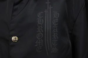 極美品 CHROMEHEARTS クロムハーツ RIGGINS FBRC VJ N ジャケット ブラック コーチジャケット ナイロン 2225-304-6558 M 中古 58616
