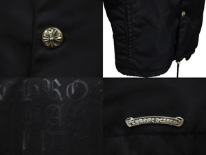 極美品 CHROMEHEARTS クロムハーツ RIGGINS FBRC VJ N ジャケット ブラック コーチジャケット ナイロン 2225-304-6558 M 中古 58616