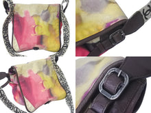 Load image into Gallery viewer, CHANEL シャネル ショルダーバッグ プリントベルベットカーフ エンブロイダリー 20番台 ココマーク シルバー金具 美品 中古 58634