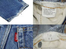 Load image into Gallery viewer, Levi&#39;s リーバイス デニムパンツ 302-0117 60s SMALL E ヴィンテージ ブルー コットン デニム キッズ 表記サイズ不明 良品 中古 58643