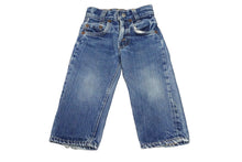 Load image into Gallery viewer, Levi&#39;s リーバイス デニムパンツ 302-0117 60s SMALL E ヴィンテージ ブルー コットン デニム キッズ 表記サイズ不明 良品 中古 58643