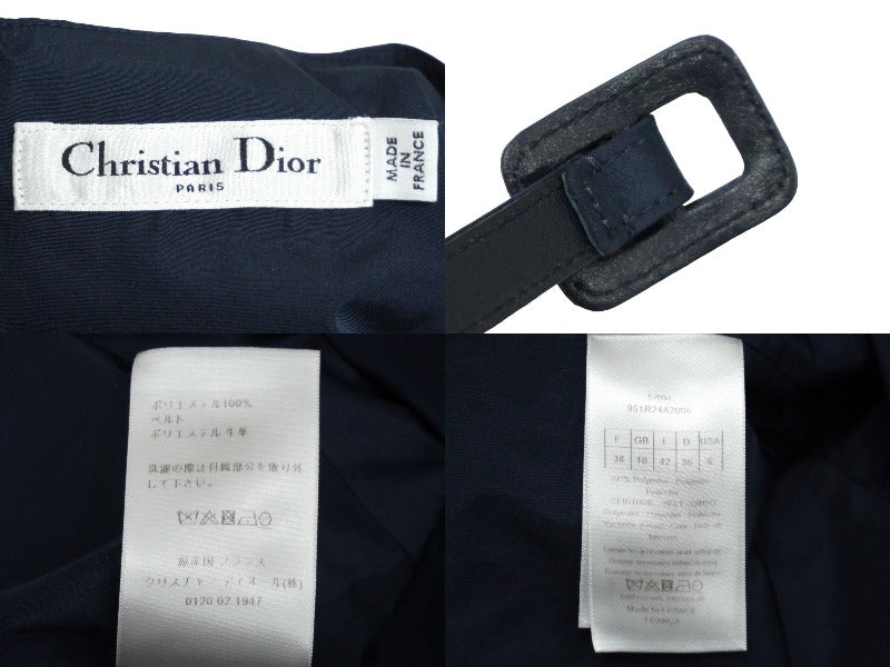 DIOR | ベルト付き コート ダブルフェース バージンウール