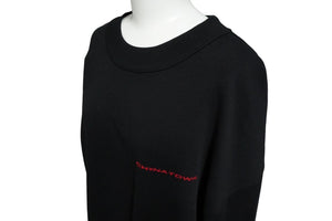 Alexander Wang アレキサンダーワン スウェット トレーナー チャイナタウン コットン ブラック レッド サイズM 美品 中古 58718 