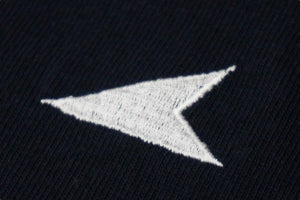 DESCENDANT ディセダント 長袖Ｔシャツ パドル ポロシャツ 18SS サイズ2 ホワイト ネイビー 181ATDS-CSM09 美品 中古 58728