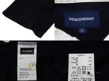 Load image into Gallery viewer, DESCENDANT ディセダント 長袖Ｔシャツ パドル ポロシャツ 18SS サイズ2 ホワイト ネイビー 181ATDS-CSM09 美品 中古 58728