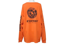 Load image into Gallery viewer, DESCENDANT ディセンダント KEEP ROLLING ベアリング クルーネック ポケット ロンT 長袖Ｔシャツ オレンジ サイズ2 美品 中古 58731