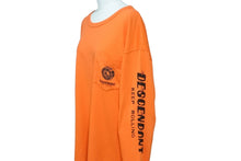 Load image into Gallery viewer, DESCENDANT ディセンダント KEEP ROLLING ベアリング クルーネック ポケット ロンT 長袖Ｔシャツ オレンジ サイズ2 美品 中古 58731