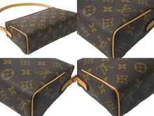 Load image into Gallery viewer, 新品同様 LOUIS VUITTON ルイ・ヴィトン ショルダーバッグ レシタル M51900 モノグラム PVC ブラウン ゴールド金具 中古 58745
