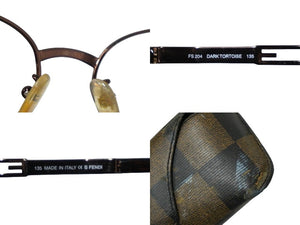 FENDI フェンディ サングラス ブラウン ヴィンテージレンズ取り外し可能 50◻︎21 FS204 良品 中古 58756 