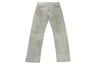 GOODENOUGH グッドイナフ スエード レザー パンツ グレー系 ボトムス ストレート サイズ34 中古 58759