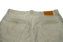 Load image into Gallery viewer, GOODENOUGH グッドイナフ スエード レザー パンツ グレー系 ボトムス ストレート サイズ34 中古 58759
