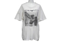 Load image into Gallery viewer, Emporio Armani エンポリオ アルマーニ 90s フォト 半袖Ｔシャツ ホワイト ロゴ ブブルース ウェーバー サイズL 良品 中古 58764