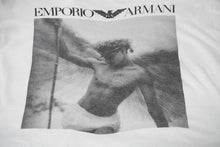 Load image into Gallery viewer, Emporio Armani エンポリオ アルマーニ 90s フォト 半袖Ｔシャツ ホワイト ロゴ ブブルース ウェーバー サイズL 良品 中古 58764