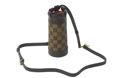 新品未使用品 LOUIS VUITTON ルイヴィトン ダミエ ペットボトル ホルダー バッグ ショルダー ブラウン ロゴ M99119 中古 58781