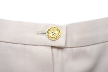 Load image into Gallery viewer, CHANEL シャネル セットアップパンツ 97P AB835 無地 36サイズ ウール ベージュ ゴールド金具 美品 中古 58789