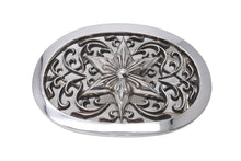 Load image into Gallery viewer, 極美品 CHROME HEARTS クロムハーツ ベルト バックル OVAL STAR LARGE BUCKLE BELT レザー シルバー925 中古 58797