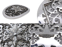 Load image into Gallery viewer, 極美品 CHROME HEARTS クロムハーツ ベルト バックル OVAL STAR LARGE BUCKLE BELT レザー シルバー925 中古 58797