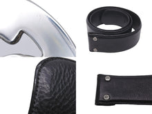Load image into Gallery viewer, 極美品 CHROME HEARTS クロムハーツ ベルト バックル OVAL STAR LARGE BUCKLE BELT レザー シルバー925 中古 58797