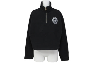 CHROME HEARTS クロムハーツ ダガーハーフジップ フリース ジャケット スウェット Y NOT ブラック サイズM 美品 中古 58806