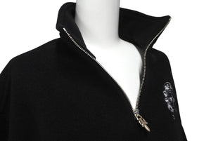 CHROME HEARTS クロムハーツ ダガーハーフジップ フリース