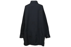 新品未使用 CHROME HEARTS クロムハーツ MAHAL KITA オーバーサイズ 長袖シャツ ブラック シルバー925 クロスパッチ S 中古 58822