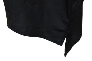 新品未使用 CHROME HEARTS クロムハーツ MAHAL KITA オーバーサイズ 長袖シャツ ブラック シルバー925 クロスパッチ S 中古 58822