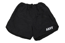 画像をギャラリービューアに読み込む, U.S.ARMY IPFU TRAINING トレーニングショーツ ミリタリー 米軍 デッドストック ブラック ナイロン サイズL 美品 中古 58827