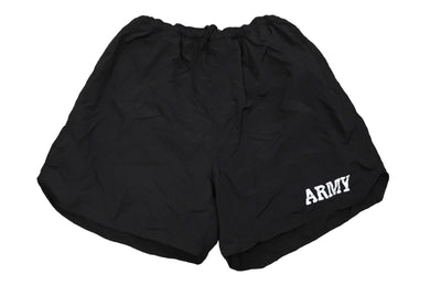 U.S.ARMY IPFU TRAINING トレーニングショーツ ミリタリー 米軍 デッドストック ブラック ナイロン サイズL 美品 中古 58827