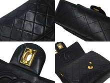 Load image into Gallery viewer, CHANEL シャネル チェーンショルダーバッグ マトラッセ ココマーク ラムスキン 1番台 1990年 ブラック ゴールド 美品 中古 58841