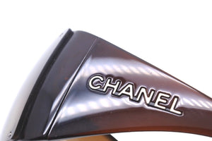CHANEL シャネル サイドロゴ サングラス ブラウン アイウェア 茶 小物 眼鏡 6012 良品 中古 58842