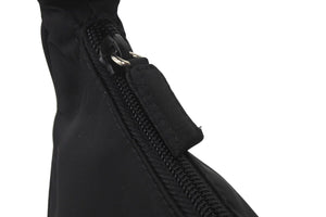 極美品 PRADA プラダ ホーボー ハンドバッグ ナイロン ワンショルダー ミニバッグ MV515 ブラック 中古 58846 ロゴ
