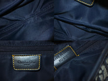 Load image into Gallery viewer, Christian Dior クリスチャンディオール ダブルサドルバック ワンショルダー トロッター ネイビー RU1012 美品 中古 58849