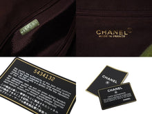 Load image into Gallery viewer, CHANEL シャネル クラッチバッグ ココマーク 5番台 1998年 ムートン スウェード ブラウン グリーン ゴールド金具 美品 中古 58853