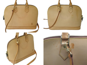 LOUIS VUITTON ルイ ヴィトン 2WAYハンドバッグ ショルダーストラップ付き M85394 ノマド アルマPM ベージュ 美品 中古 58860