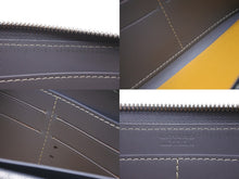 Load image into Gallery viewer, GOYARD ゴヤール 長財布 ラウンドファスナー マティニョンGM ヘリンボーン イニシャル入り グレー CHN120170 美品 中古 58876