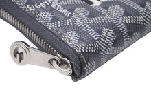 Load image into Gallery viewer, GOYARD ゴヤール 長財布 ラウンドファスナー マティニョンGM ヘリンボーン イニシャル入り グレー CHN120170 美品 中古 58876