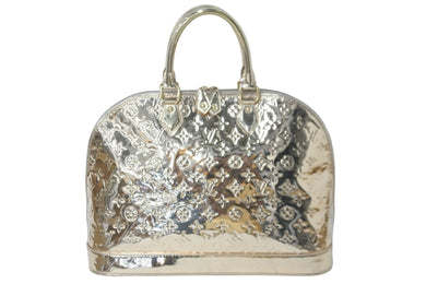 LOUIS VUITTON ルイヴィトン ハンドバッグ アルマGM モノグラムミロワール M95274 ゴールド ゴールド金具 美品 中古 58885