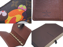 Load image into Gallery viewer, 極美品 LOUIS VUITTON ルイヴィトン 手帳カバー アジェンダ PM モノグラムパンダ 村上隆 R20011 ブラウン 中古 58897