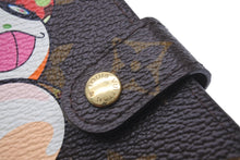 Load image into Gallery viewer, 極美品 LOUIS VUITTON ルイヴィトン 手帳カバー アジェンダ PM モノグラムパンダ 村上隆 R20011 ブラウン 中古 58897