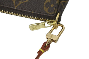 極美品 LOUIS VUITTON ルイヴィトン モノグラム ミニ ポシェット アクセソワール ブラウン アクセサリーポーチ M58009 中古 58906