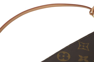 極美品 LOUIS VUITTON ルイヴィトン モノグラム ミニ ポシェット アクセソワール ブラウン アクセサリーポーチ M58009 中古 58906